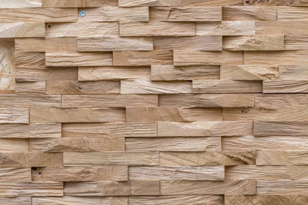 Background of wooden tile panels
