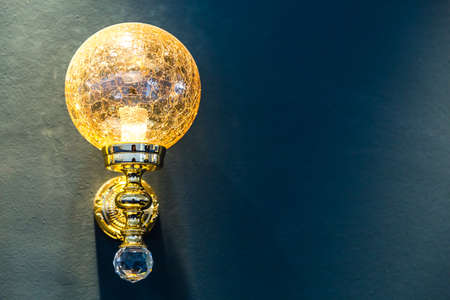 closeup of vintage golden Wall sconcesのeditorial素材