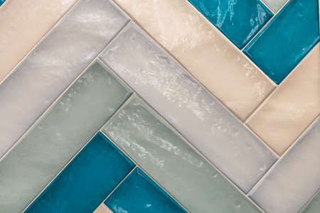 background of squared mosaic tilesのeditorial素材