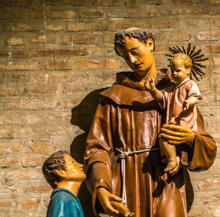 statue of Saint Anthony and Baby Jesusのeditorial素材