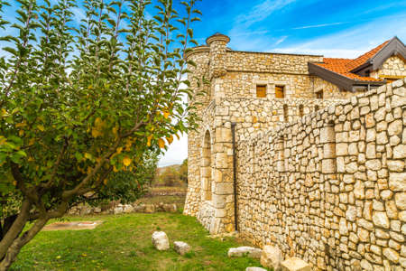 nature and buildings of Medjugorje in Bosnia and Herzegovinaの写真素材