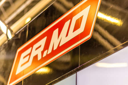 BOLOGNA, ITALY â NOVEMBER 10, 2018: light is enlightening sign at EIMA 2018,  International Agricultural and
Gardening Machinery Exhibitionのeditorial素材