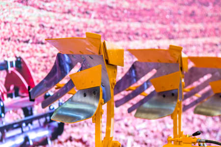 closeup of agricultural toolsの写真素材