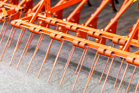 closeup of agricultural tools