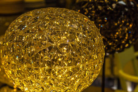 background of shiny orange glass