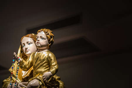 Statue of The Blessed Virgin Mary  holding Baby Jesus