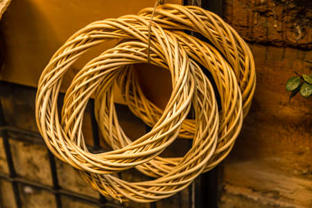 Woven Wicker Rings for Christmas decoration