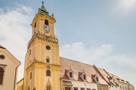 ancient building of Bratislava, capital city of Slovakiaの写真素材