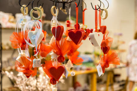 BOLOGNA (BO), ITALY - SEPTEMBER 6, 2019: lights are enlightening products at SANA 2019, 31st international exhibitionof organic and natural productsのeditorial素材