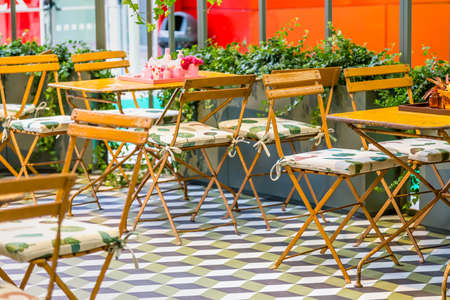 cosmetics on table in restaurantのeditorial素材