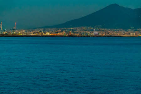 view of the Vesuve Volcan on the Gulf of Naples