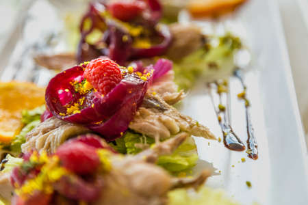 cold mixed fish appetizers according to Italian cuisine