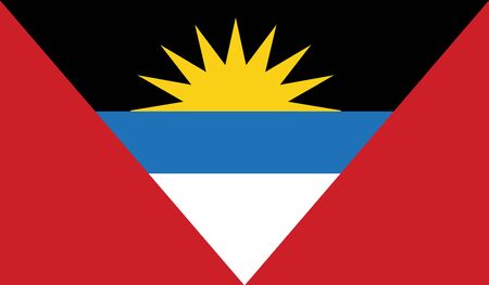 Antigua and Barbuda Flagのイラスト素材