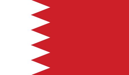 Bahrain Flagのイラスト素材
