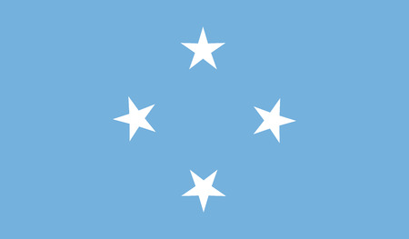 Federated States of Micronesia Flagのイラスト素材