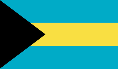 The Bahamas Flagのイラスト素材