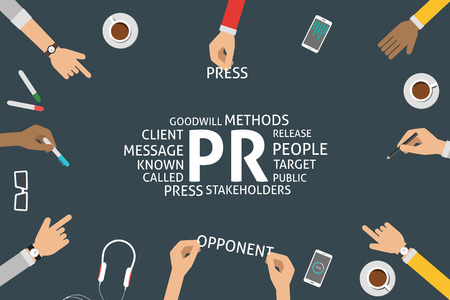 vector PR concept,templateのイラスト素材