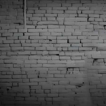 White brick wall texture background for interior or exterior design with copy space.の素材