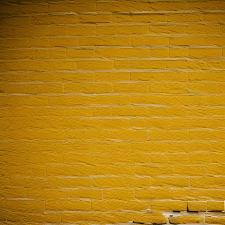 Background of yellow brick wall texture. Yellow brick wall texture background.