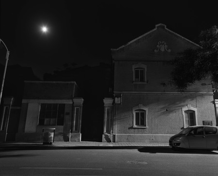 Night under the Tianjin wudadaoのeditorial素材