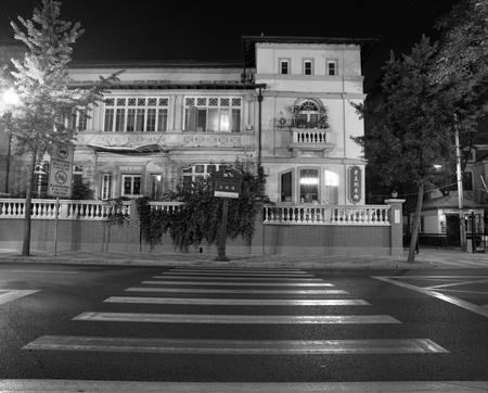 Night view of the Tianjin wudadaoのeditorial素材