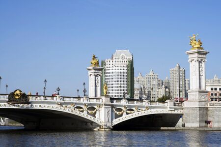 Bei An Bridge in Tianjinのeditorial素材