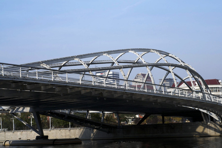 Jin Fu bridge in Tianjinのeditorial素材