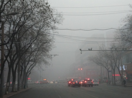 Fog hit Cityのeditorial素材