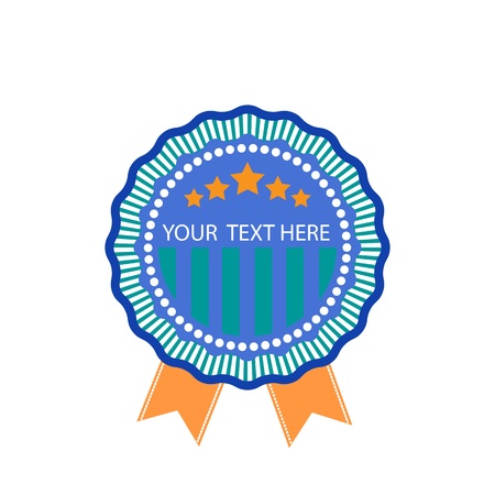Vector Badge labels Illustration on white background. EPS 10. のイラスト素材