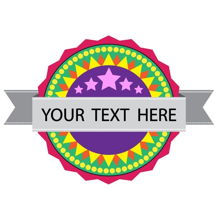 Vector Badge labels Illustration on white background. EPS 10. のイラスト素材