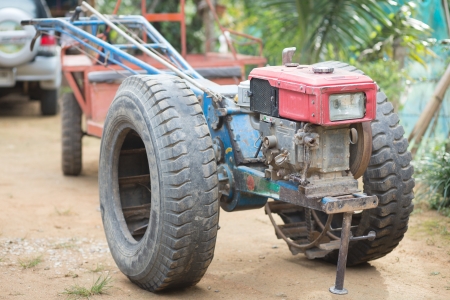 Farmer tractorの写真素材