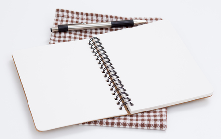 Opened Notebookの写真素材