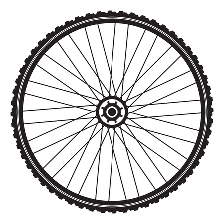 Bicycle wheel, vector formatのイラスト素材