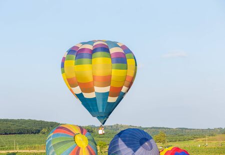 Colorful hot air balloon