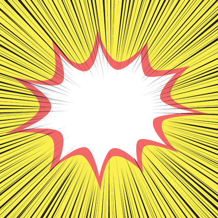 Radial speed, bubble comic speech, vector formatのイラスト素材