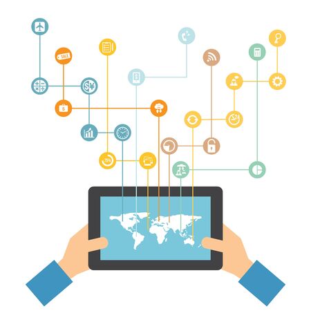 Social media businessのイラスト素材