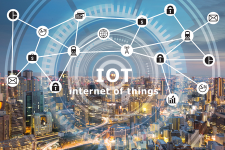 Smart city Internet of Things and Information Communication Technologyの写真素材
