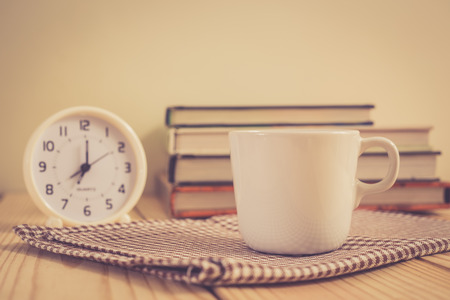 Coffee cup with vintage color effectedの写真素材