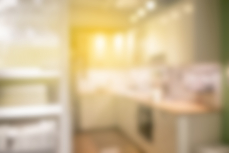 Blurred image of department store use for abstract backgroundの写真素材