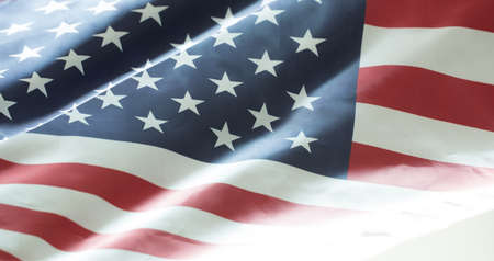 crumpled of United states of America flag