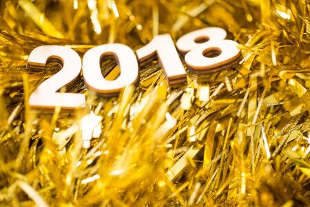 Happy new year 2018の写真素材