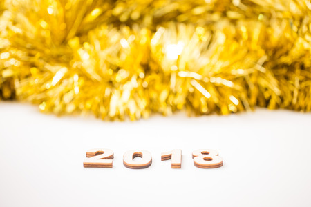 Happy new year 2018の写真素材