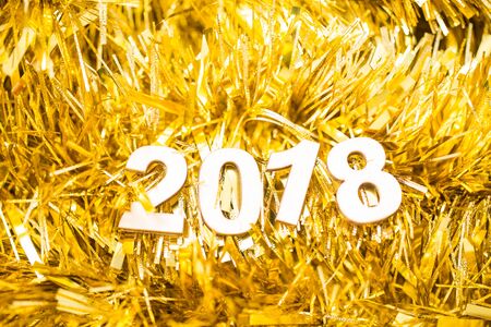 Happy new year 2018の写真素材
