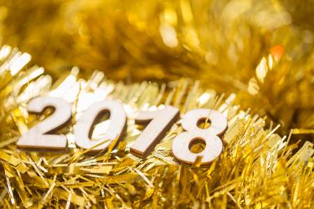 Happy new year 2018の写真素材