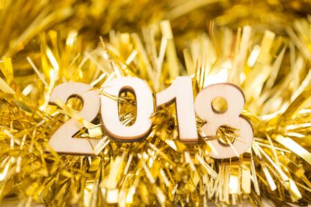 Happy new year 2018の写真素材