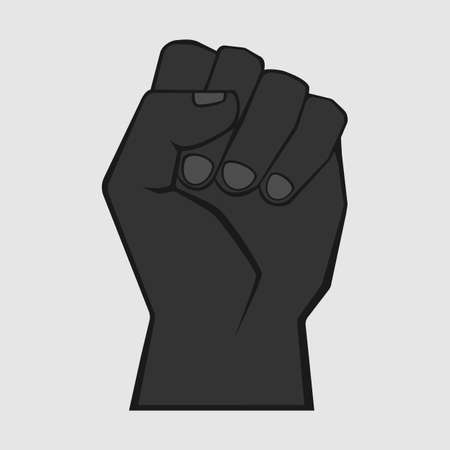 Black punch on grey backgroundのイラスト素材