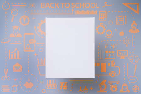 Brown paper box for food package. carton on a white background.