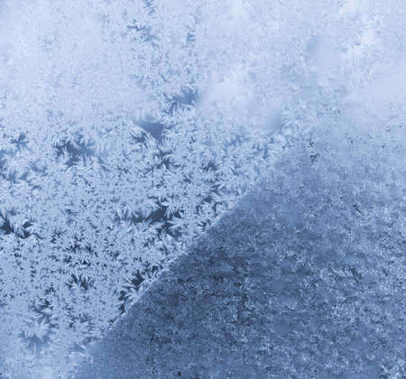 frost on windowの写真素材