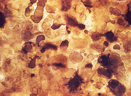 dirty paper with blots seamless grunge orange textureの写真素材