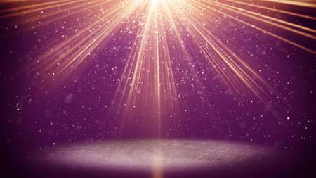 violet light beams and particles. computer generated abstract background